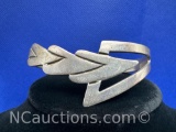Sterling Silver Arrow Cuff Bracelet 17 Grams