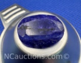 Oval Cut Deep Blue Sapphire Gemstone 6 Ct
