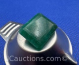 Emerald Cut Forest Green Emerald Gemstone 10 Ct