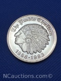 The Pueblo Chieftain Indian Head 1 Troy Oz .999 Fine Silver Bullion Coin