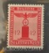 Third Reich Stamp - 1942 Authentic Nazi Germany Reich Eagle on Pedestal Michel # 161 (12 Pfg)
