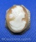 Vintage Sterling Silver Cameo Brooch Pin 3 Grams