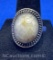 Sterling Silver Cabochon Moonstone Ring 8 Grams Size 10