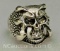 Silver Tone Skull Ring size 11