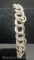 Sterling Silver Oval Chain Link Bracelet 12 grams