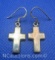 Sterling Silver Cross Earrings 2 Grams