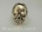 Silver Tone Skull Ring size 10.5