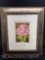 Framed Foil Rose Painting by Judy Koenig 22x27