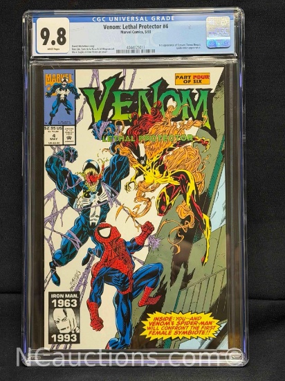 Venom: Lethal Protector #4 Marvel Comics, 5/93 CGC Graded 9.8