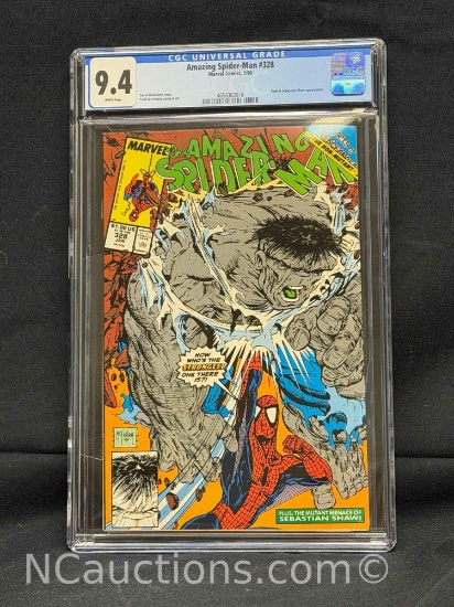 CGC 9.4 Amazing Spider-Man #328 Marvel Comics, 1/90