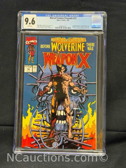 CGC 9.6 Marvel Comics Presents #72 Marvel Comics, 1991