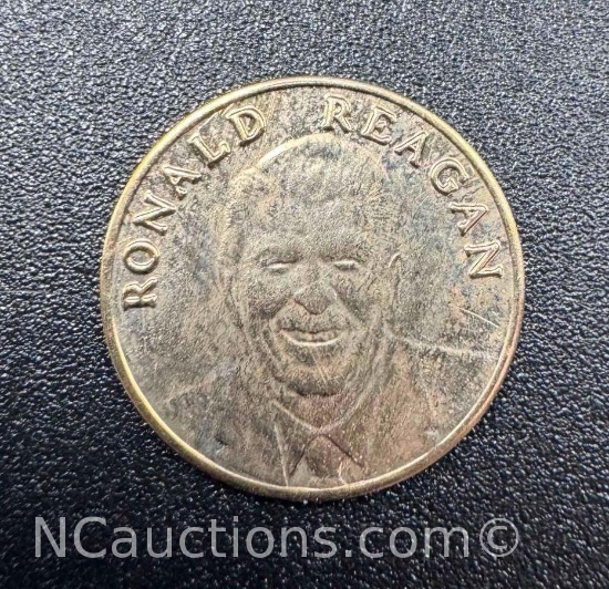 1981 Presidential Gold Piece Deluxe Edition Ronald Reagan 1 Gram 14k Gold Coin