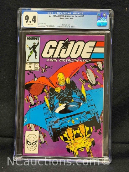 CGC 9.4 G.I. Joe, A Real American Hero #87 Marvel Comics, 6/89