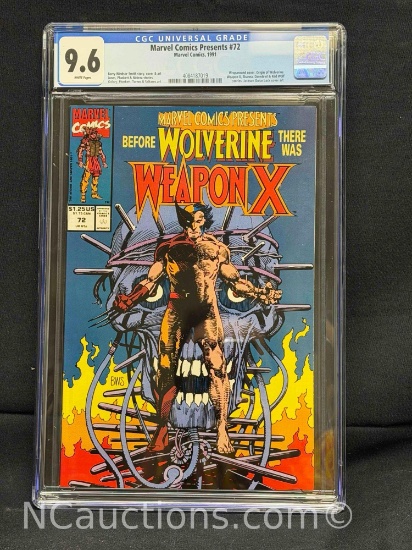 CGC 9.6 Marvel Comics Presents #72 Marvel Comics, 1991
