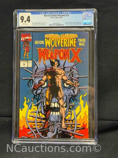CGC 9.4 Marvel Comics Presents #72 Marvel Comics, 1991