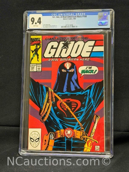 CGC 9.4 G.I. Joe, A Real American Hero #100 Marvel Comics, 5/90