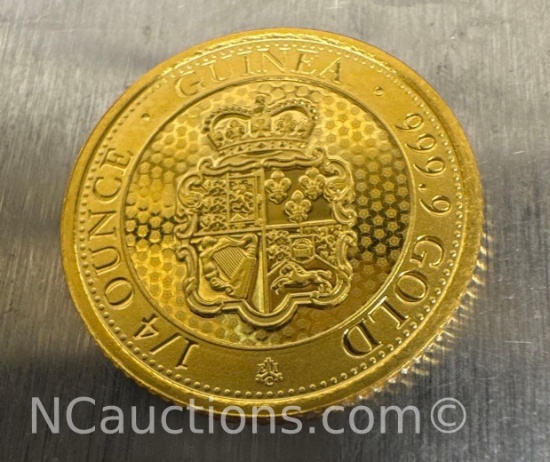 2021 Guinea 1/4 Oz 999.9 Fine Gold $25 Bullion Coin