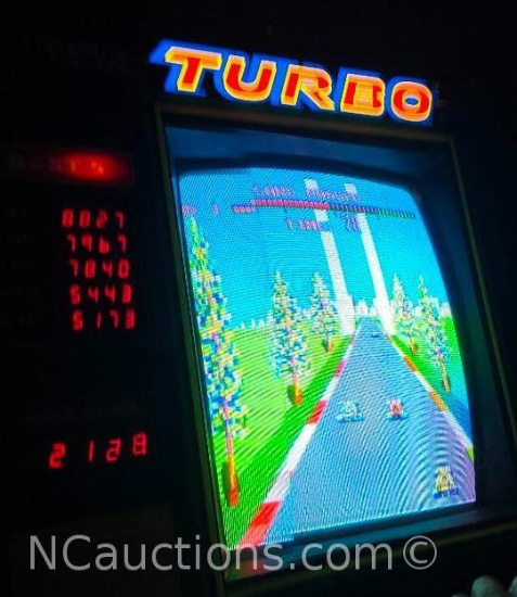 Original 1981 Sega Enterprises Turbo Arcade Game Plays Runs See Video