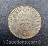 1981 Presidential Gold Piece Deluxe Edition Ronald Reagan 1 Gram 14k Gold Coin