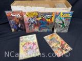 Long Box Approx 300 Comics Batman, Action Comics, Superman more