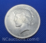1922 Silver Peace Dollar 90% Silver Coin 26 Grams