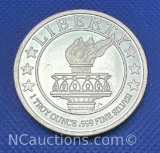 1 Troy Oz .999 Fine Silver Liberty Bullion Coin