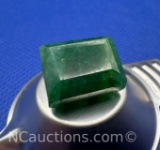 Emerald Cut Green Emerald Gemstone 13.5 Ct