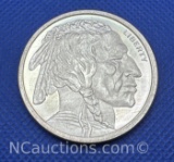 1 Troy Oz .999 Fine Silver Indian Head Buffalo Bullion Coin