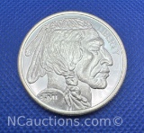 SMI 1 Troy Oz .999 Fine Silver Indian Head Buffalo Bullion Coin