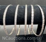 Sterling Silver Bracelets 34 Grams