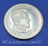 1/2 Oz .999 Fine Silver Andrew Jackson Bullion Coin