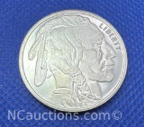 Indian Head 1/2 Troy Oz .999 Fine Silver Buffalo Bullion Coin