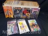 Long Box Approx 300 Comics KISS, Lady Death, Evil Ernie, Manga more