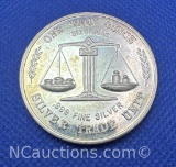 1982 The Ruff Times 1 Troy Oz .999 Fine Silver Bullion Coin