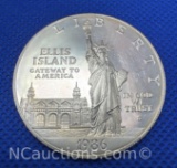 1986 Ellis Island 90% Silver Dollar Coin 26 Grams