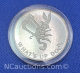 Disney 1 Troy Oz .999 Fine Silver Whats Up Doc Bullion Coin With COA
