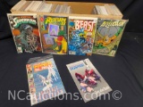 Long Box Approx 250 Comics Superman, Robin Holo, Manga Blast more