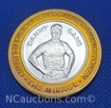 Limited Edition The Mirage .999 Fine Silver $10 Gaming Token Danny Gans 37 grams