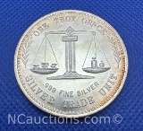 Silver Trade Unit 1 Troy Oz .999 Fine Silver Eagle Bullion Coin