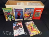 Long Box Approx 300 Comics Superman, Action Comics, Robin Lenticular more