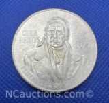 1977 Mexico Cien Pesos 72% Silver Coin 27 Grams