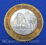 Limited Edition Luxor .999 Fine Silver $10 Gaming Token 37 Grams