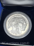 American Buffalo Commemorative Coin 90% Silver With COA 26 grams