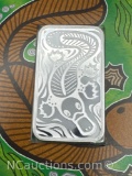 The Perth Mint 1 Troy Oz .999 Fine Silver Platypus Dreaming Bullion Bar With COA