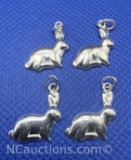 Sterling Silver Bunny Rabbit Charms 3 grams