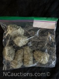 several rough natural pyrite nuggets, 598g