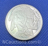 Indian Head 1/2 Troy Oz .999 Fine Silver Buffalo Bullion Coin