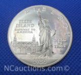 1986 Ellis Island 90% Silver Dollar Coin 26 Grams