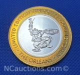 Limited Edition The Orleans .999 Fine Silver $10 Gaming Token 37 Grams