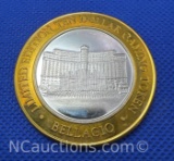 Limited Edition Beliagio Casino .999 Fine Silver Gaming Token 36 Grams